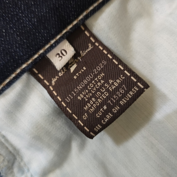 Seven For All Mankind Dojo Jeans Dark Wash Wide Leg Denim Size 30 Low/Mid Rise - Picture 7 of 8